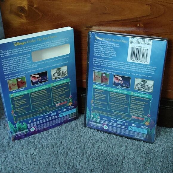 Disney Little Mermaid 2 disc special edition platinum Edition NEW Sealed 2006 - Picture 2 of 4